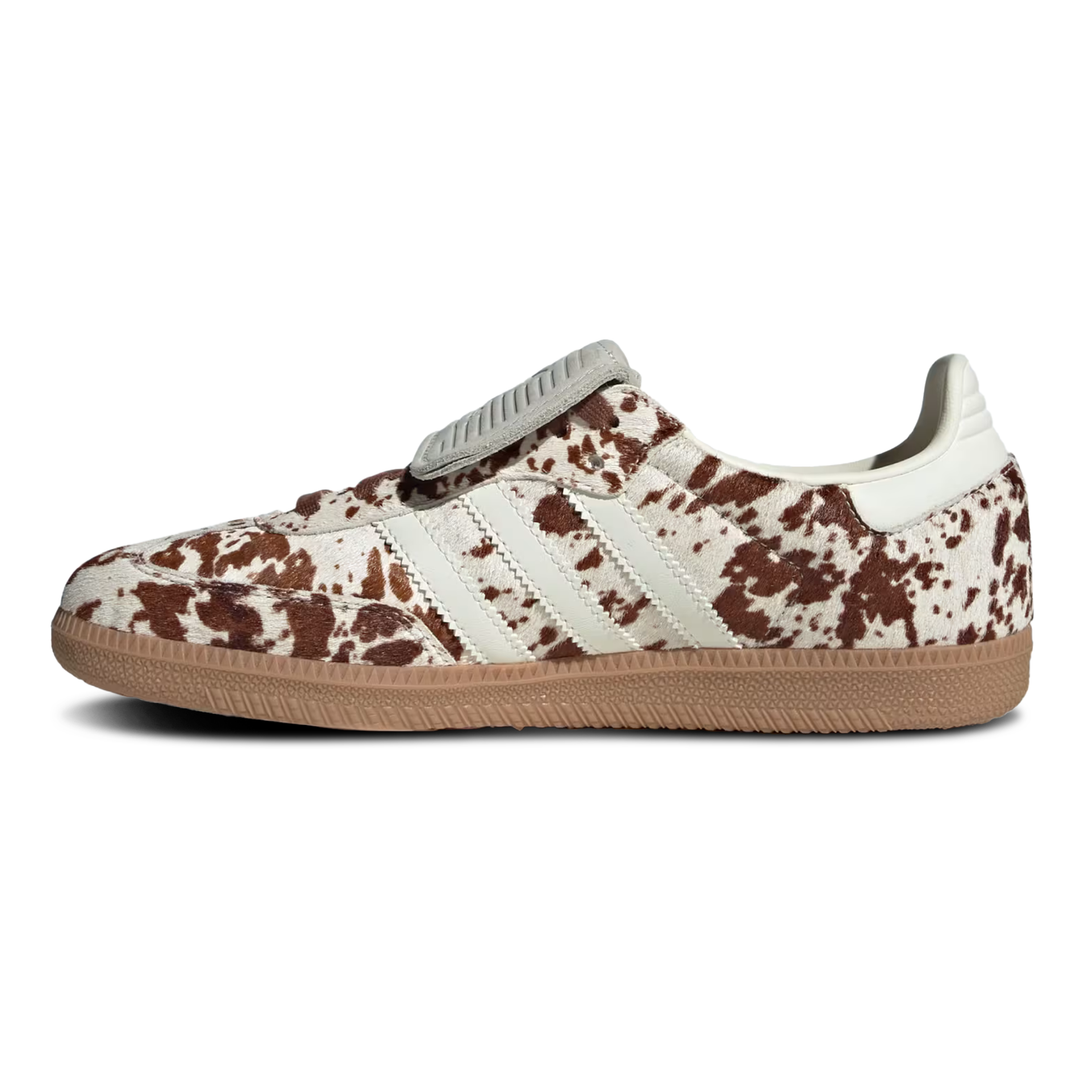 Adidas Women's Samba Long Tongue Cow Print/Off White/Lucid Pink/Gum