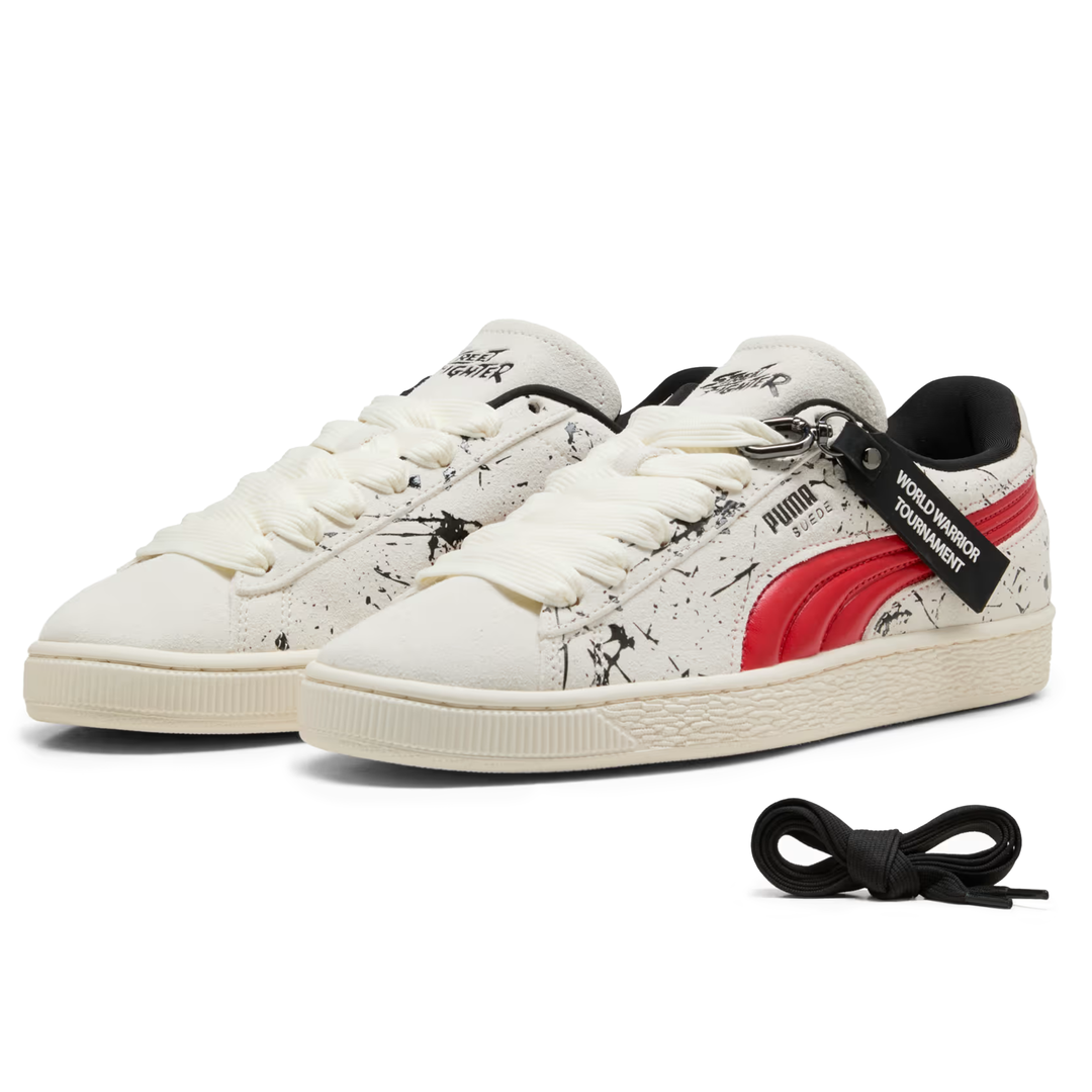 Puma X Street Fighter Men's Ryu White/Red/Black Suede