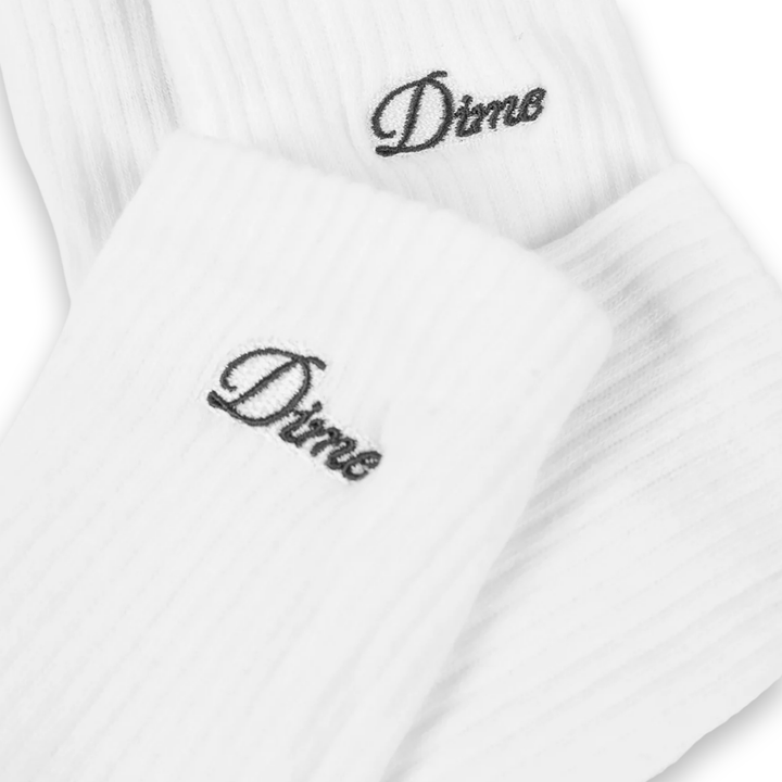 Dime Men's Two Pack Long Socks White