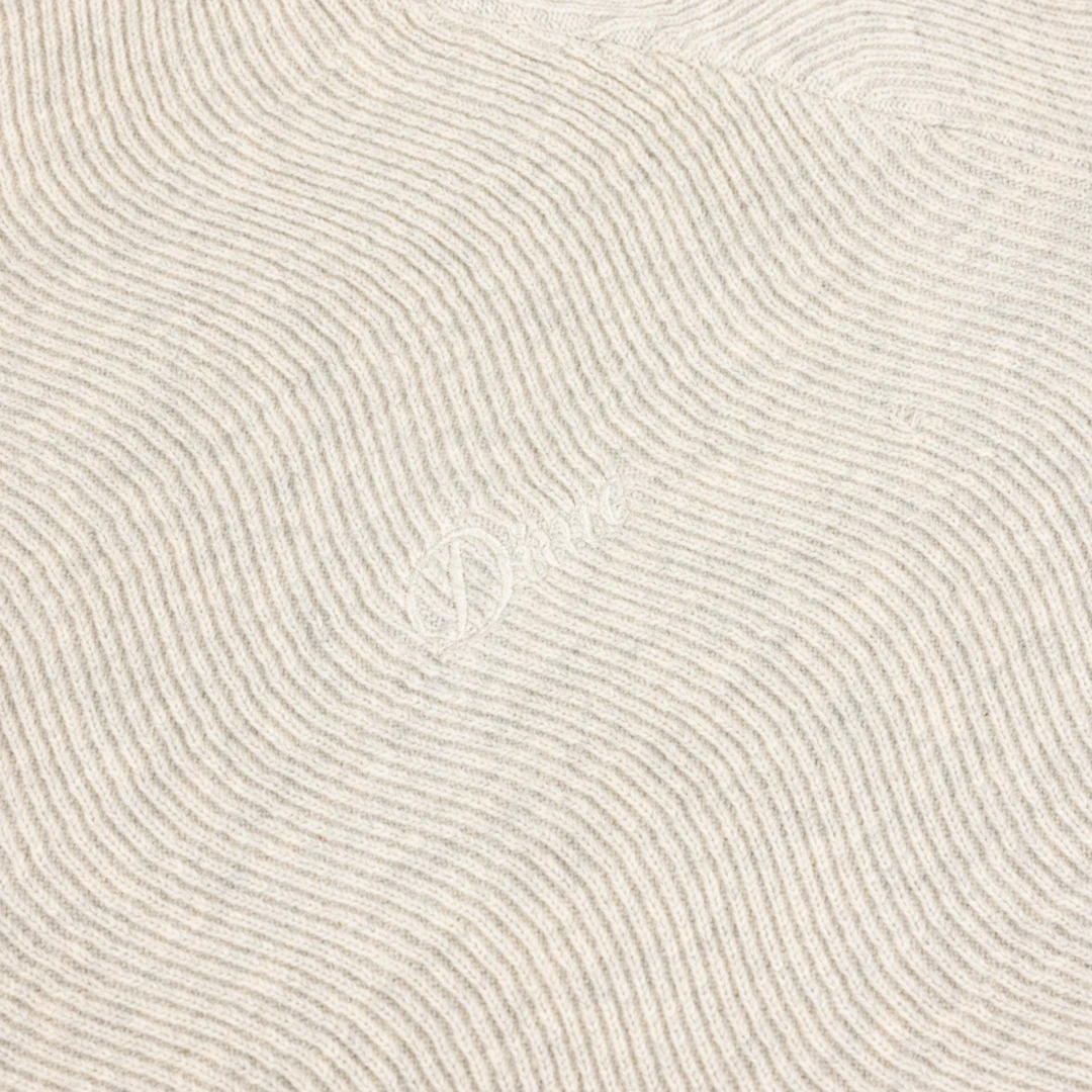 Dime Men's Cable Knit Polo Oatmeal