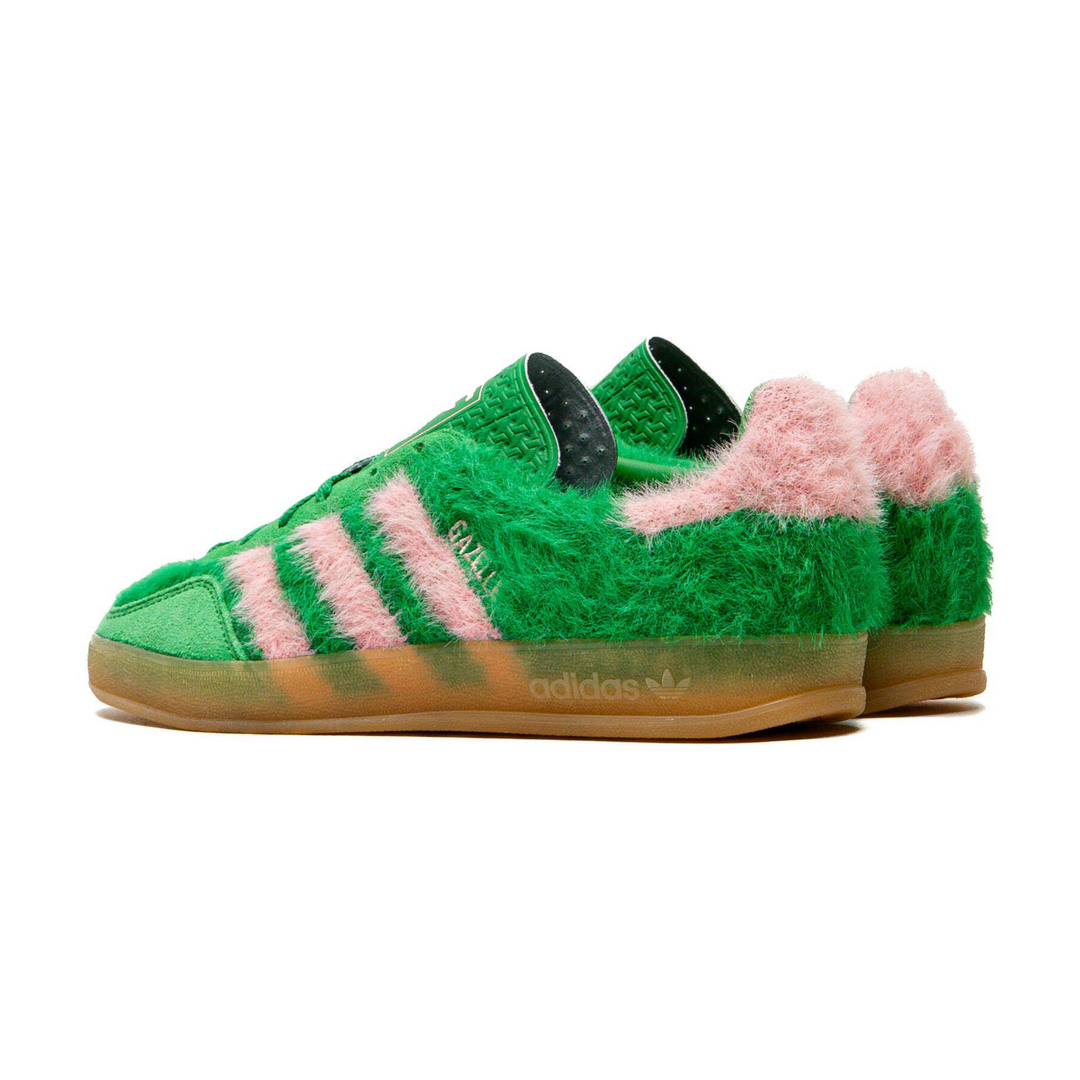 Adidas Women's Gazelle Indoor Green/Glo Pink/Gum 3