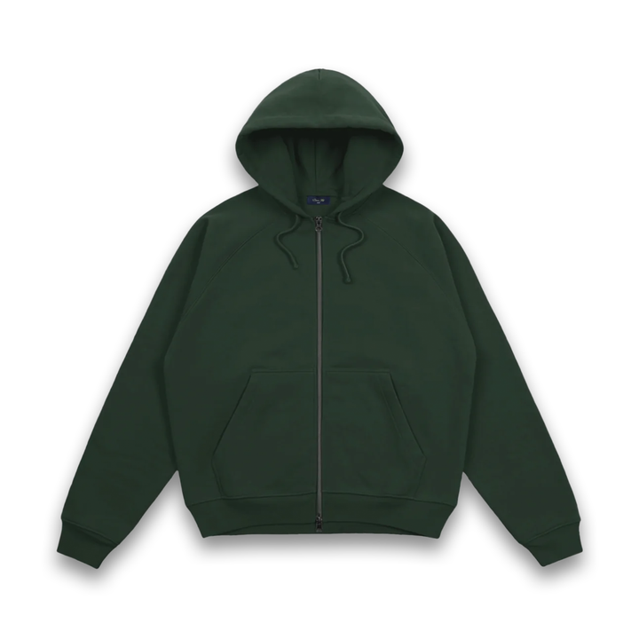 Dime Men's Spinal Zip Hoodie Green/White