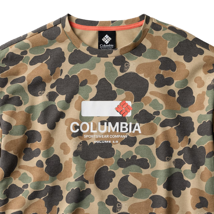 Columbia CSC1938 V1 Printed Long Sleeve Tee British Tan Duck Camo