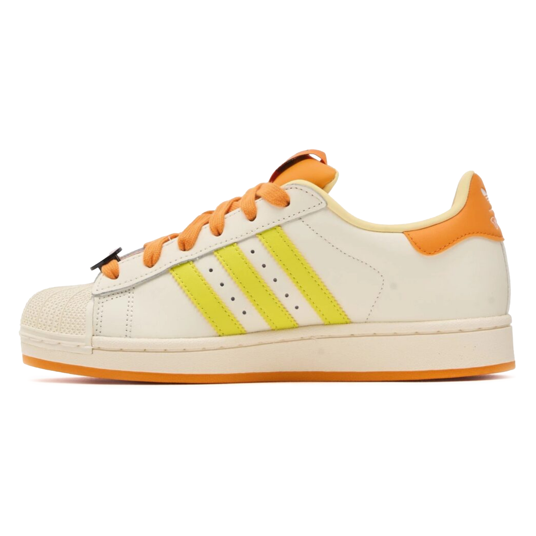 Adidas x Pokemon Men's Superstar II Charmander Cream White/Shock Yellow/Orange