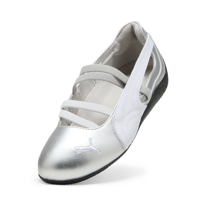 Puma Women's Speedcat Ballet Metallic PUMA Silver/PUMA White