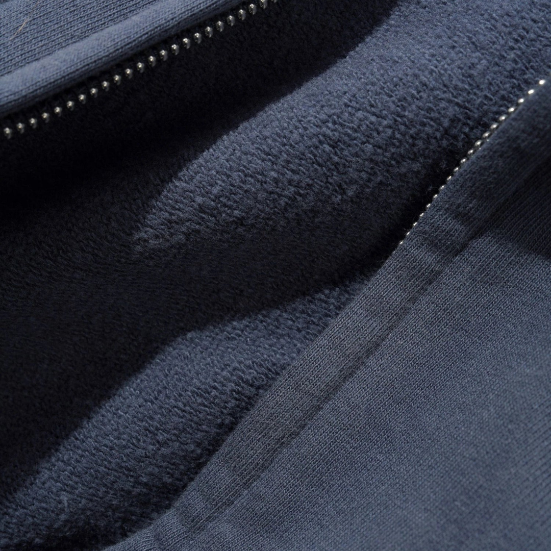 Butter Men's Stretch Zip Thru Hood Washed Navy