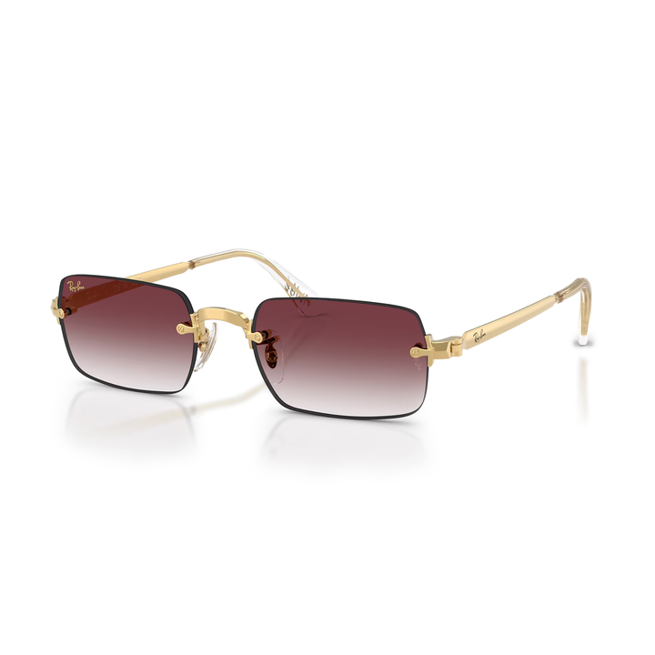 Ray Ban x A$AP Rocky RB3928 Clear Gradient Dark Violet Lens/Polished Arista Gold Frame