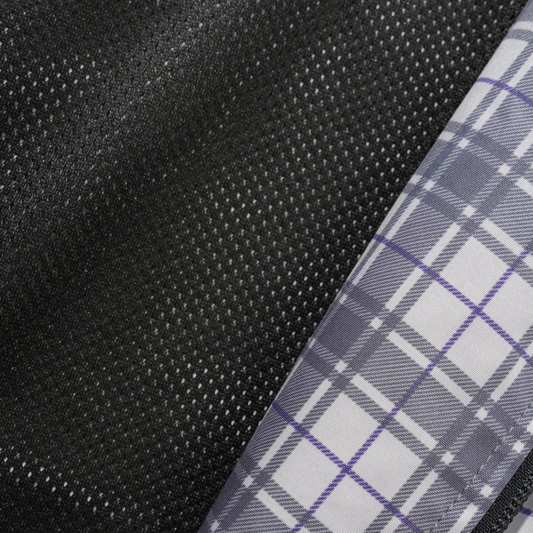 Butter Men's Plaid Nylon Jacket Grey