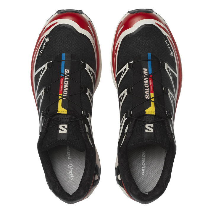 Salomon Men's XT-6 Gore-Tex Black/Flame Scarlet/Vanilla Ice