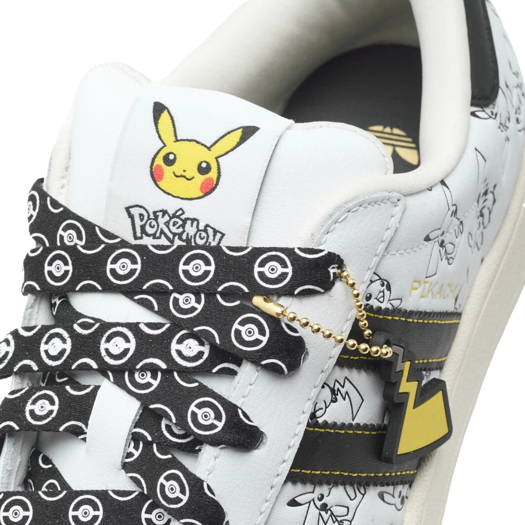 Adidas x Pokemon Men's Superstar II Pikachu Footwear White/Core Black/Gold Metallic