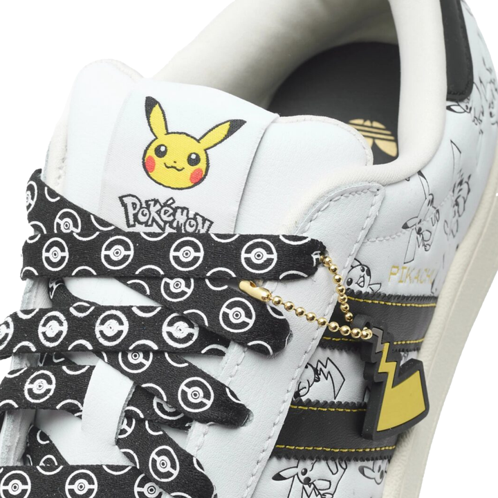 Adidas x Pokemon Men's Superstar II Pikachu Footwear White/Core Black/Gold Metallic