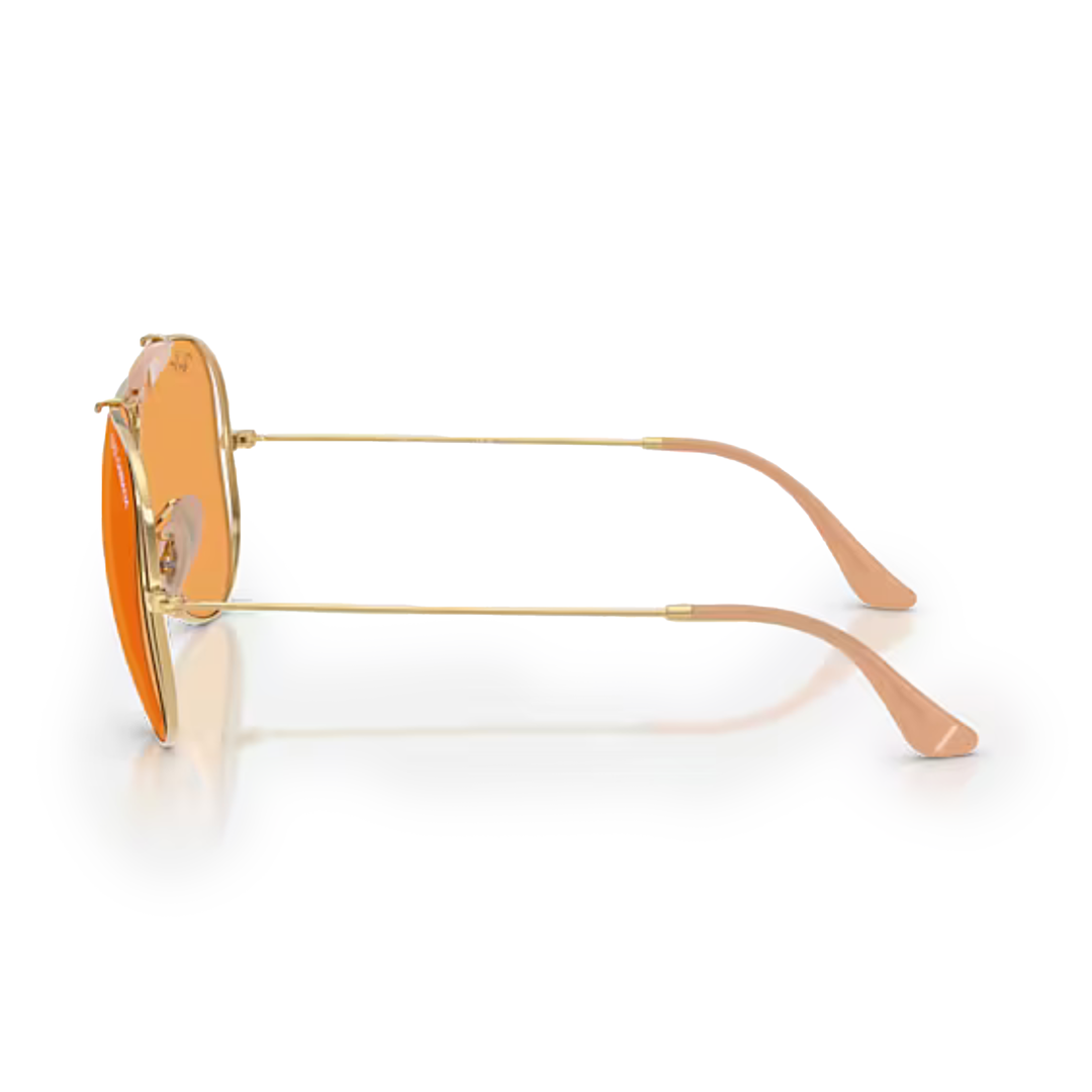 Ray Ban x Dolce & Gabbana The Shooter Polished Arista Gold Frame/Orange Lenses