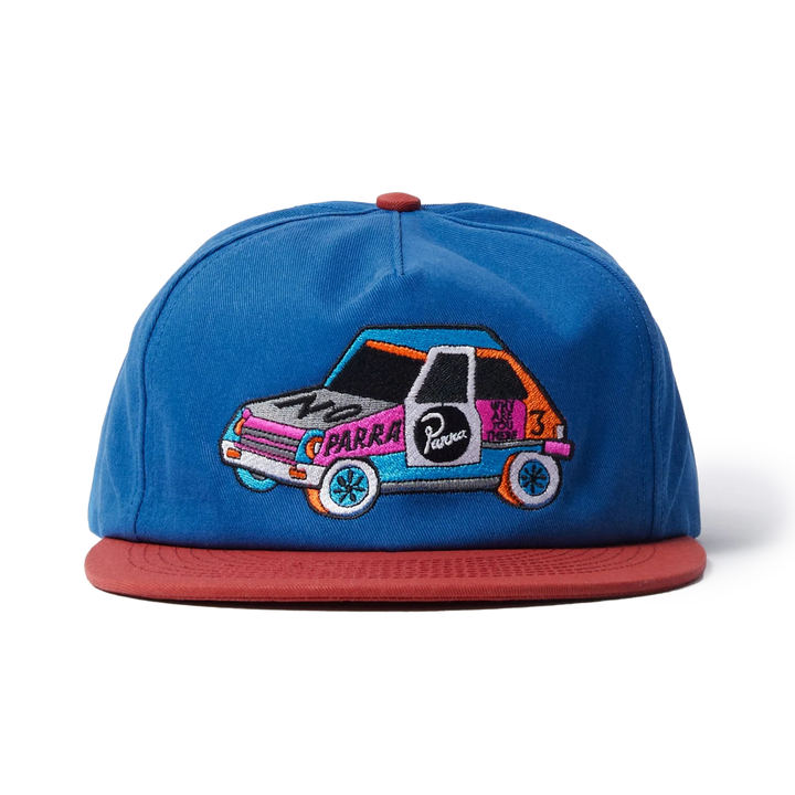 By Parra No Car 5 Panel Cap Blue/Red