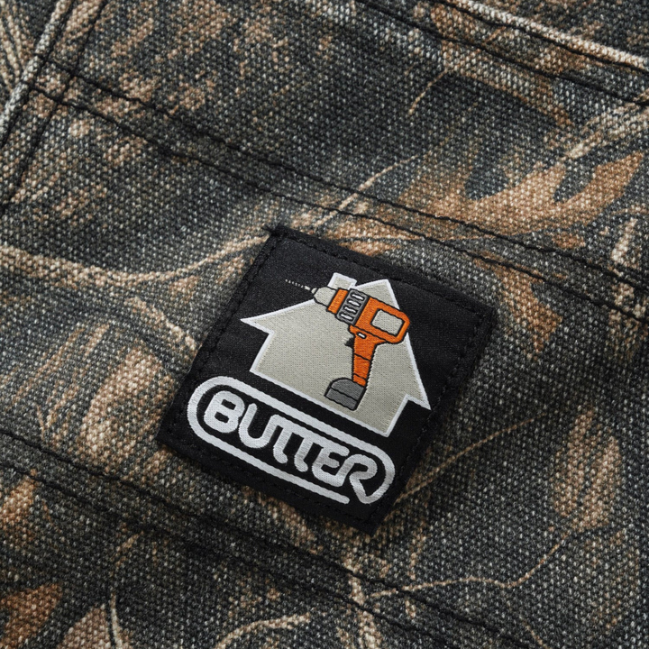 Butter Men's Work Shorts Forest Camouflage