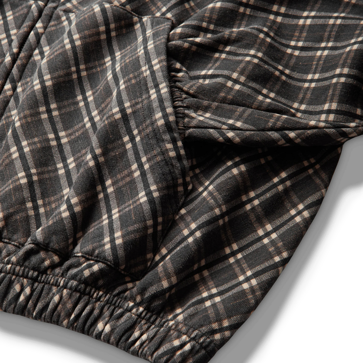 Umbro x Slam Jam Men's Plaid Masked Hoodie Brown