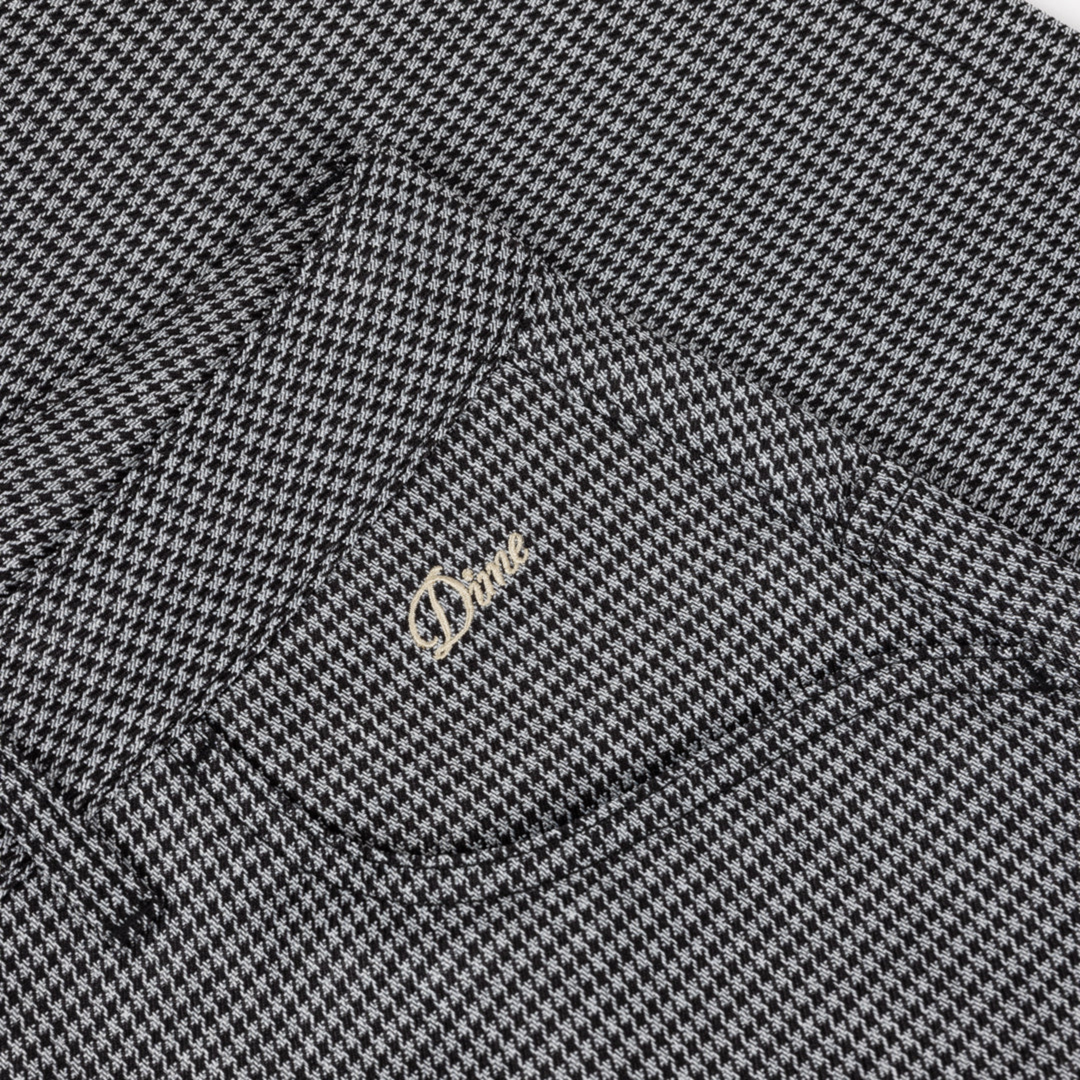 Dime Men's Baggy Houndstooth Shorts Grey