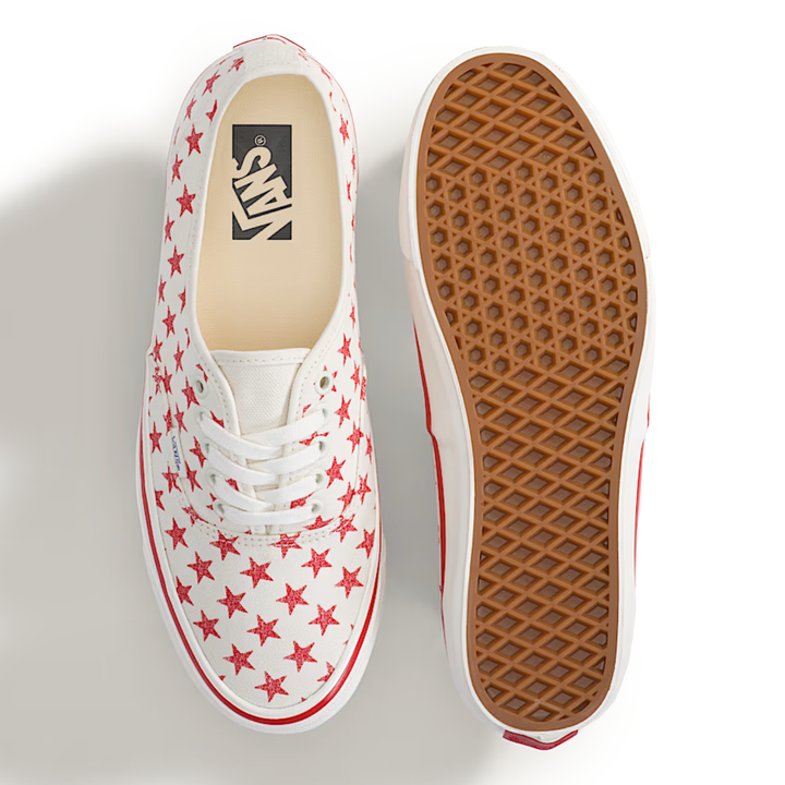 Vans Men's Premium Authentic Stars Racing Red/Marshmallow White