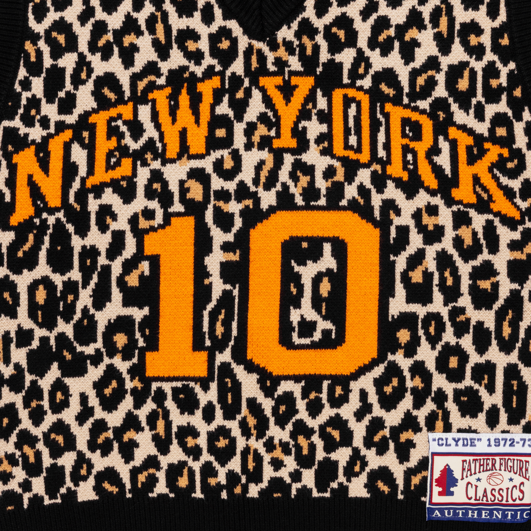 Father Figure Men's Clyde Knit Jersey Leopard Print/Black