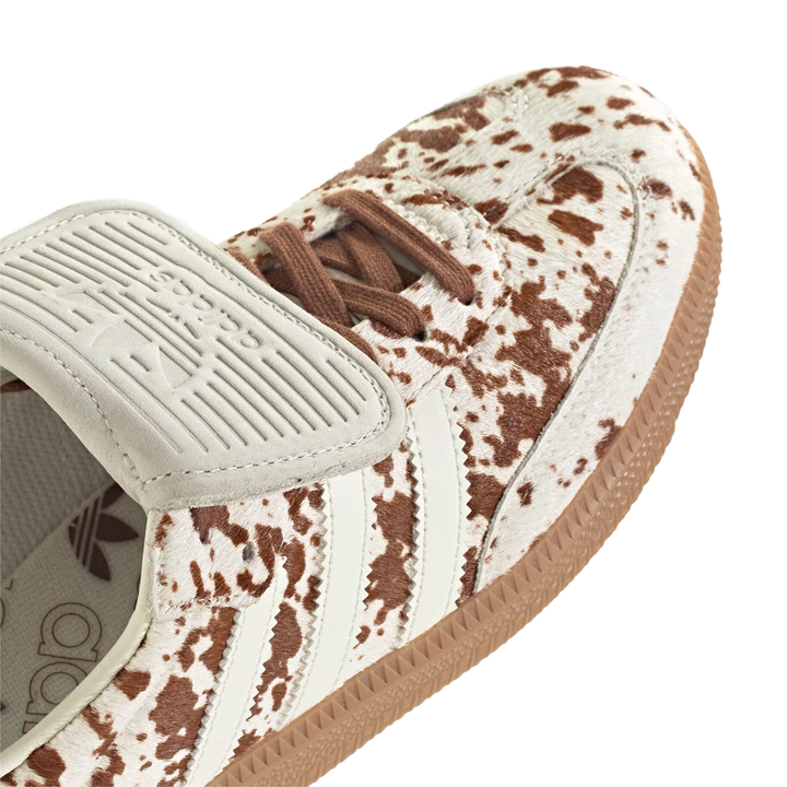 Adidas Women's Samba Long Tongue Cow Print/Off White/Lucid Pink/Gum