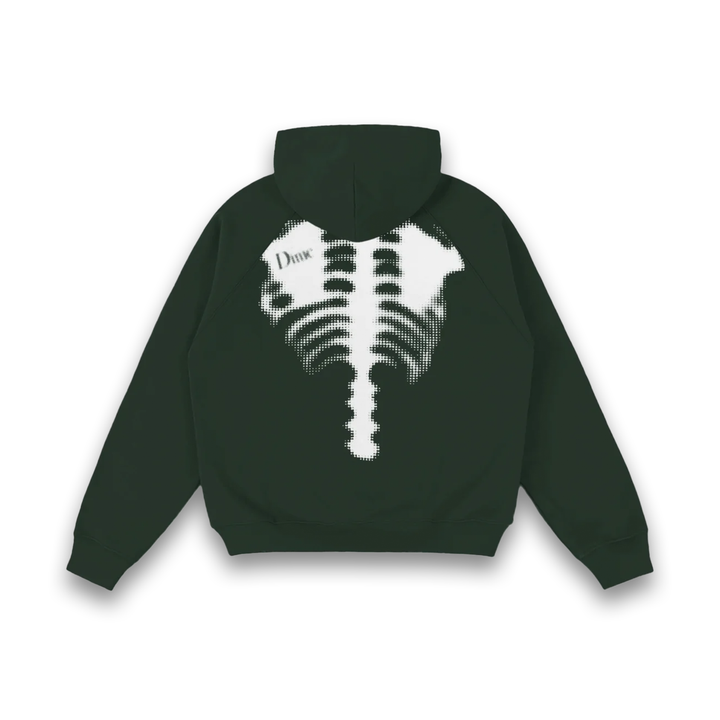 Dime Men's Spinal Zip Hoodie Green/White