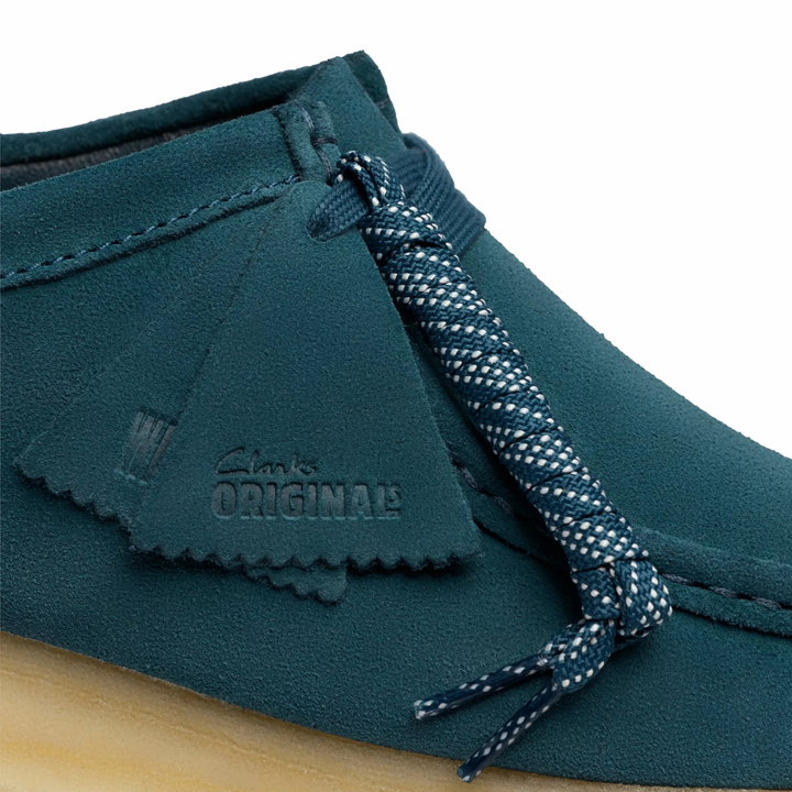 Clarks Men's Wallabee Mid Blue Suede