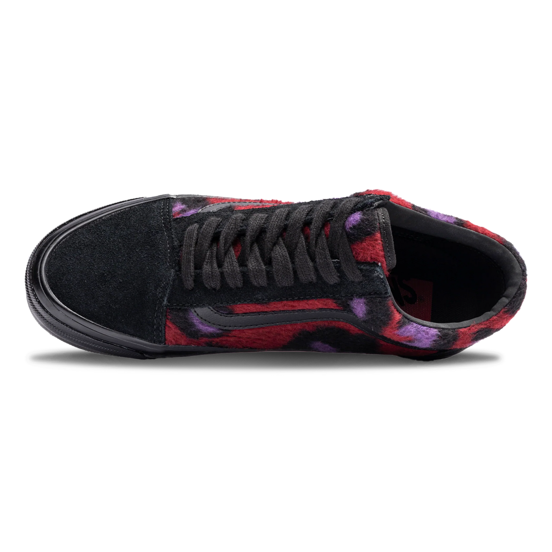 Vans Men's Premium Old Skool Black/Purple/Red Leopard