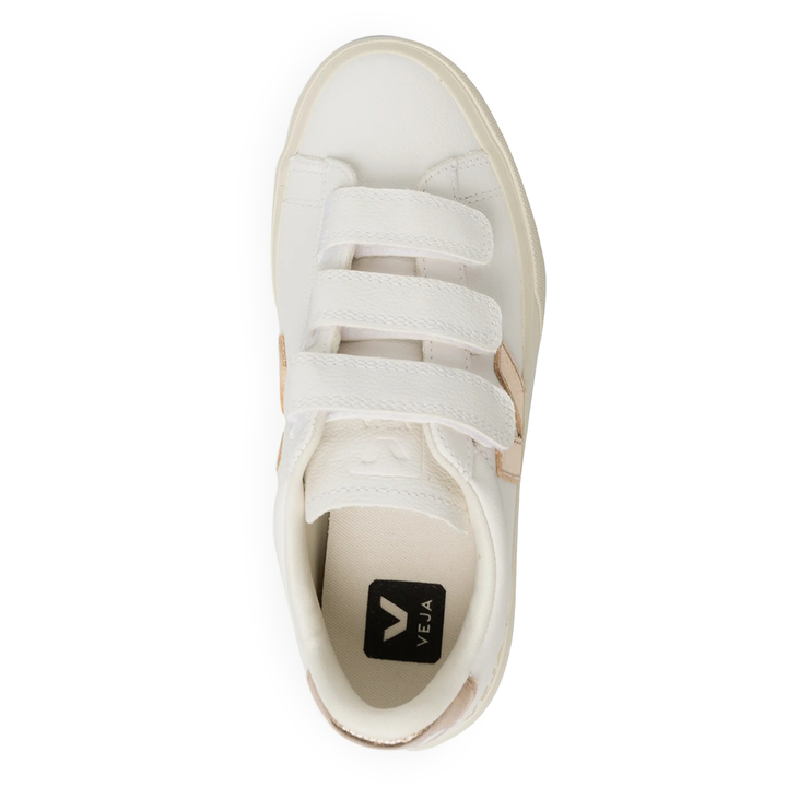 Veja Women's Recife White/Metallic Gold Low-Top Sneakers