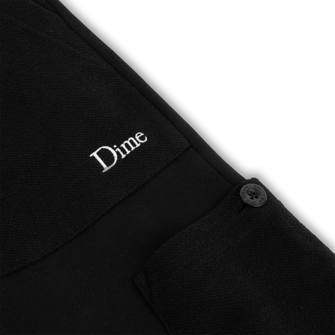 Dime Men's Reversed Terry Cargo Sweatpants Black