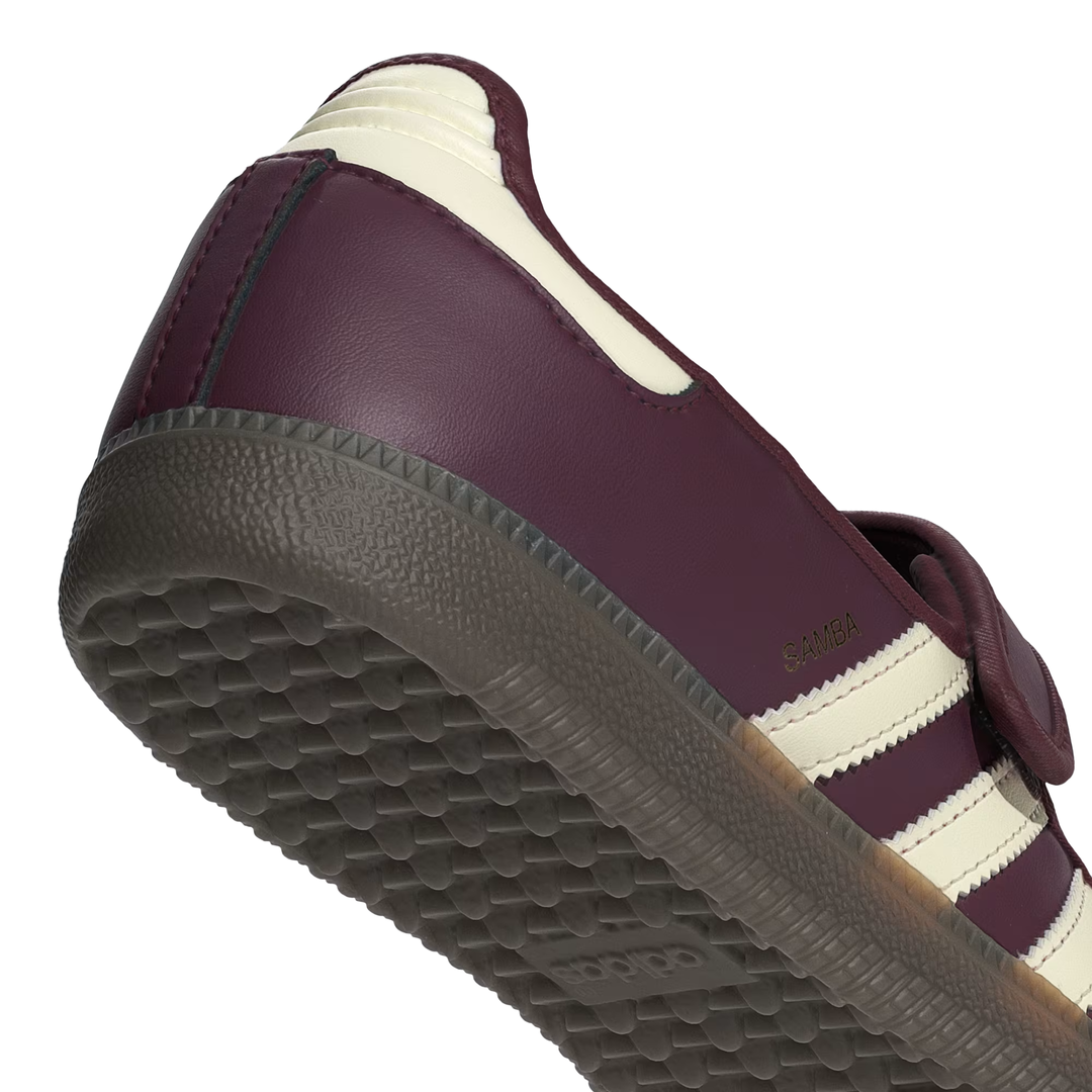 Adidas Women's Samba Jane Maroon/Cream White/Gold Metallic