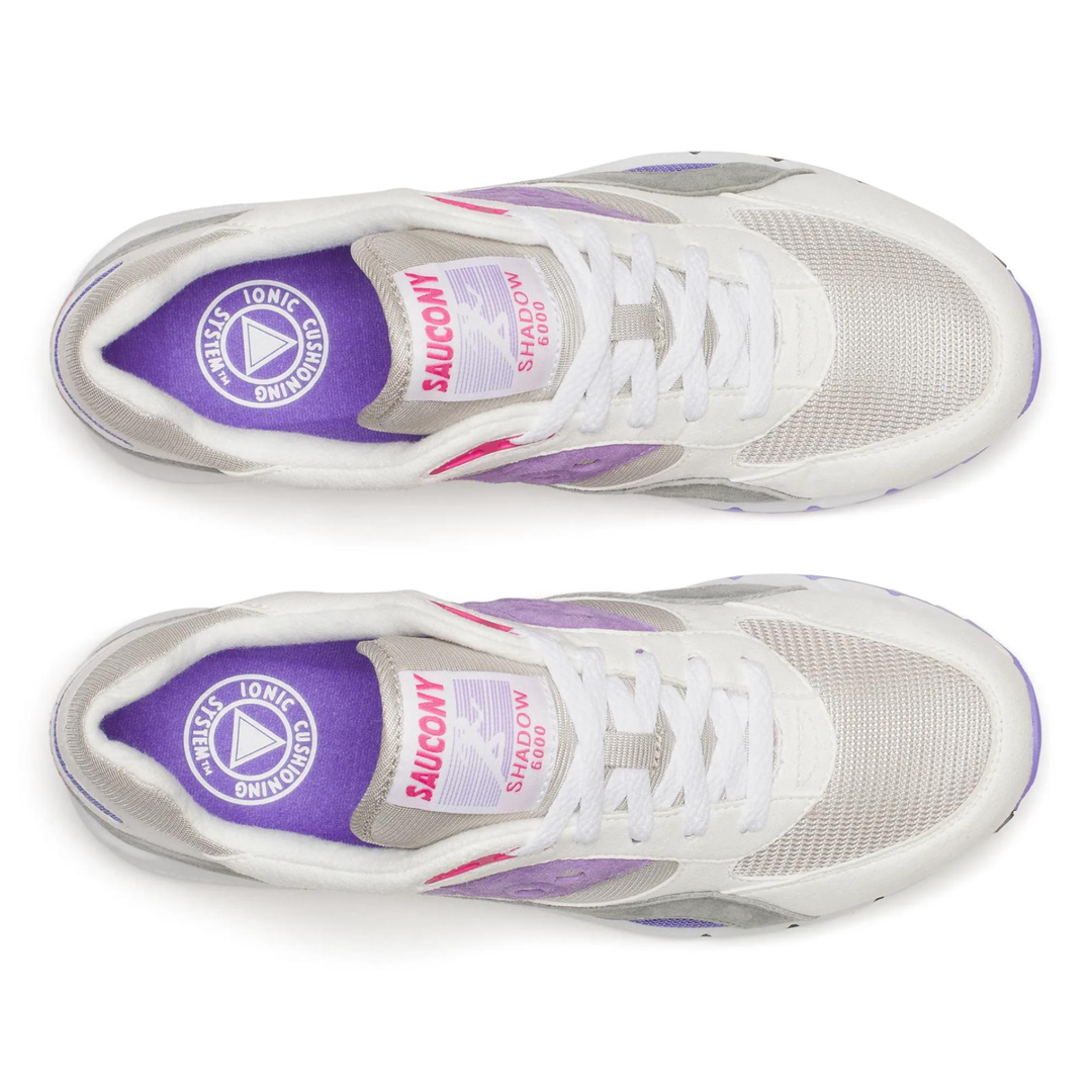 Saucony Men's Shadow 6000 White/Grey/Purple