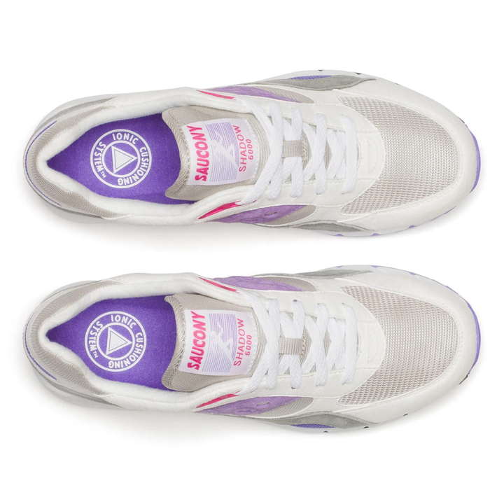 Saucony Men's Shadow 6000 White/Grey/Purple