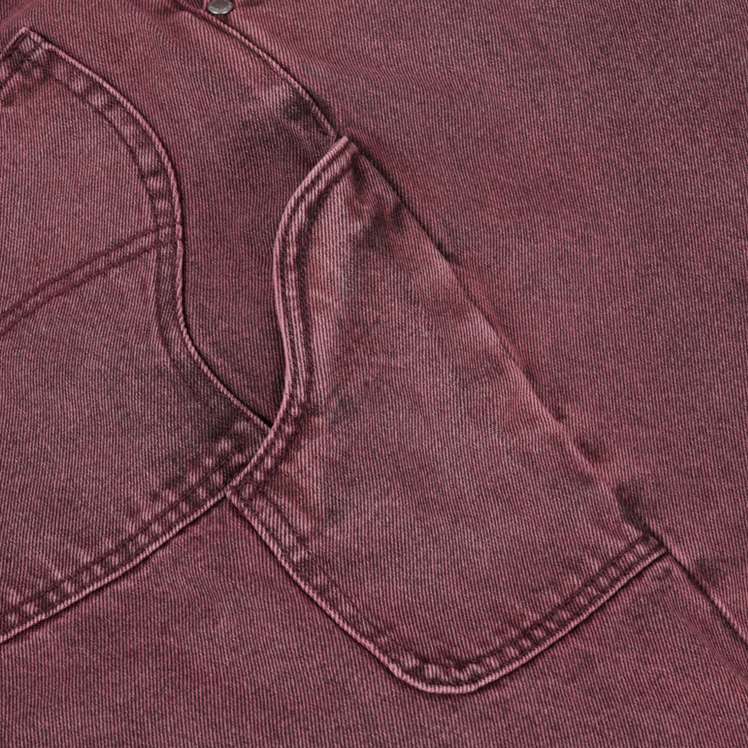 Dime Men's Classic Denim Shorts Wine Washed