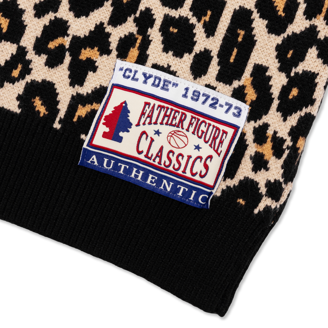 Father Figure Men's Clyde Knit Jersey Leopard Print/Black