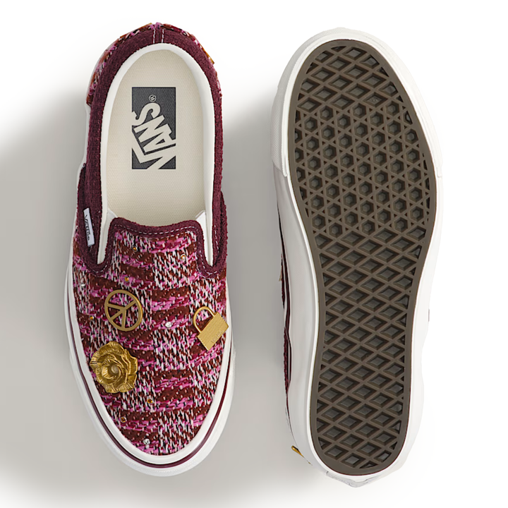 Vans Men's Premium Classic Slip On Cardigan Brown/Pink