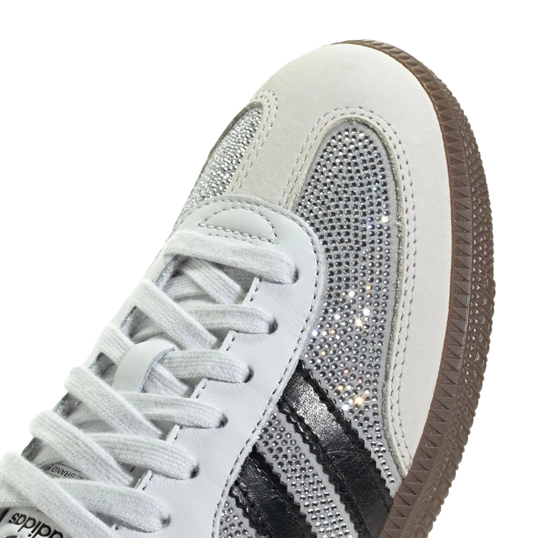Adidas Women's Samba OG Rhinestones Crystal White/Crystal White/Silver Metallic