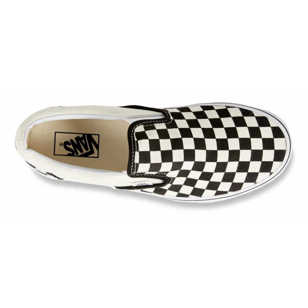 Vans Unisex Slip On Black/Off White Checkerboard