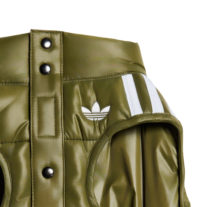 Adidas Dog Puffer Green/White Padded Vest