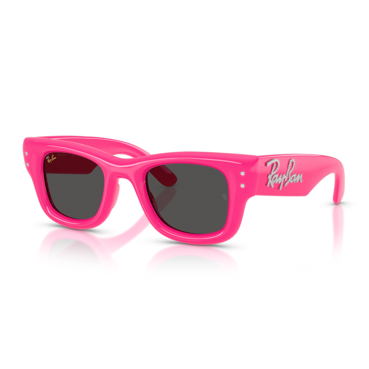 Ray Ban X A$AP Rocky Wayfarer Puffer Crystal Edition Polished Pink & Strass Frame/Ultra Black Lenses