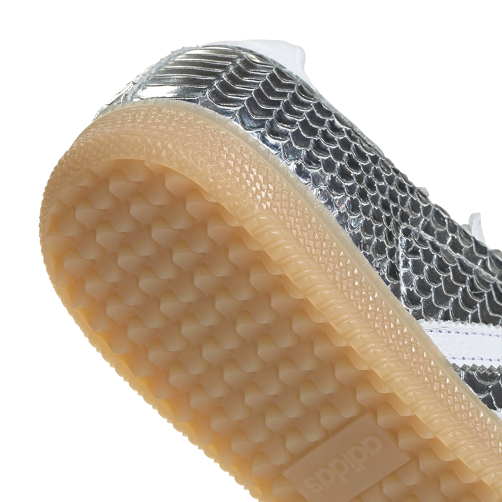 Adidas Women's Samba OG Crocodile Silver Metallic/Footwear White/Gum Three
