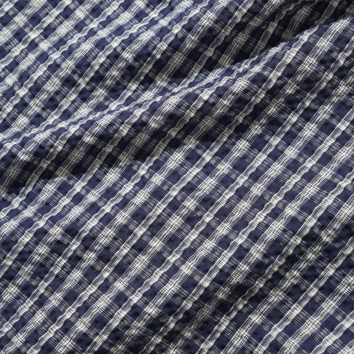 Butter Men's Pleated Shorts Navy Plaid