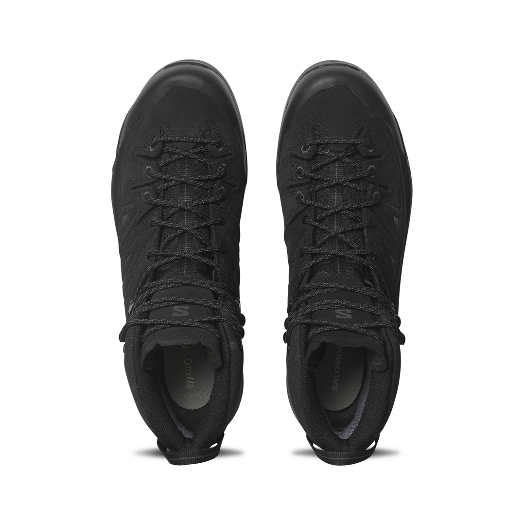 Salomon Men's X-Alp Black Leather Gore-Tex Mid Boot