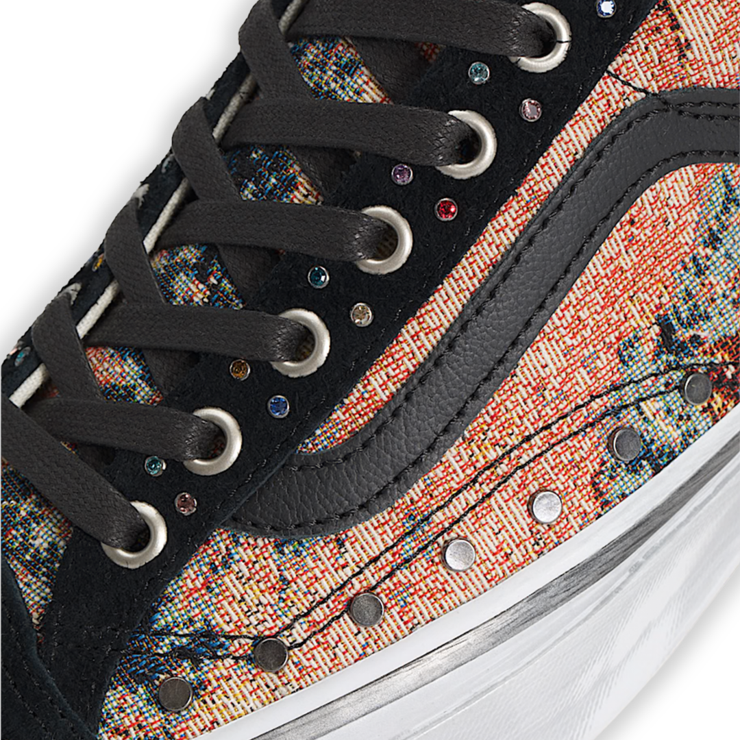 Vans Men's Premium Old Skool LX 36 Black/Multicolor Floral Rivets