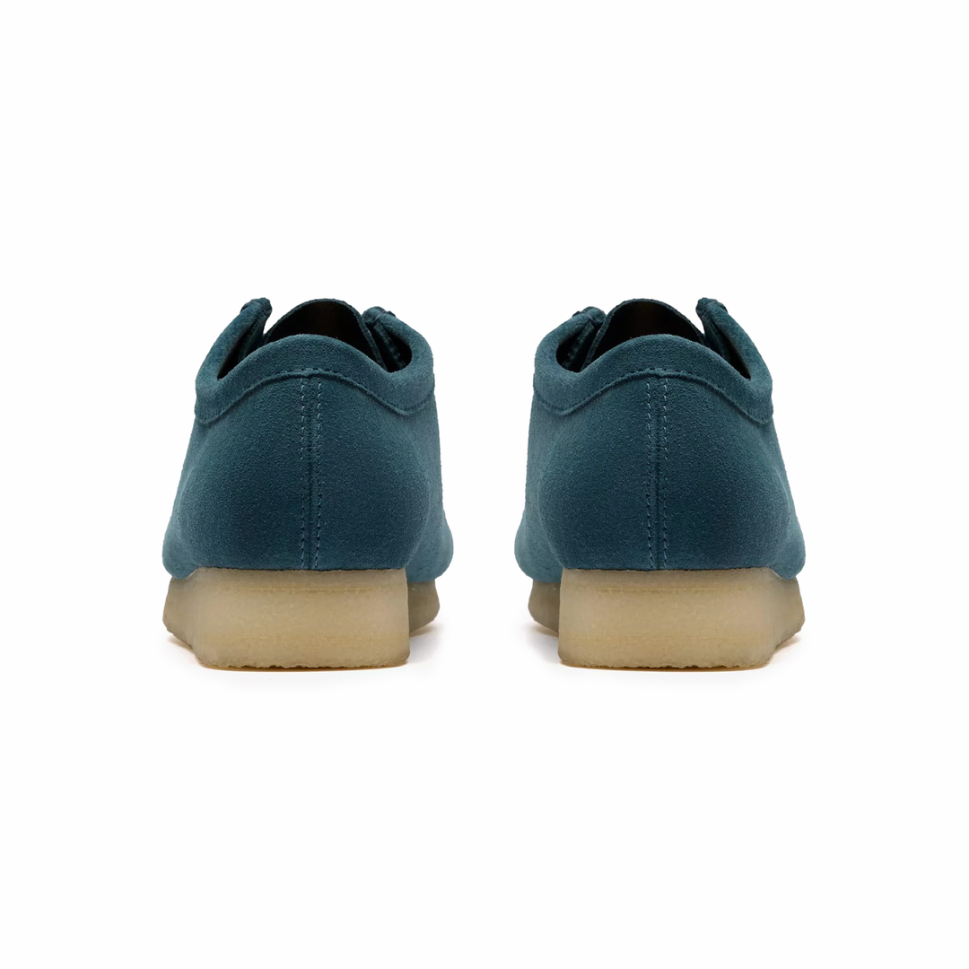 Clarks Men's Wallabee Mid Blue Suede