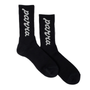 By Parra Lowercase Script Logo Crew Sock Black/Grey