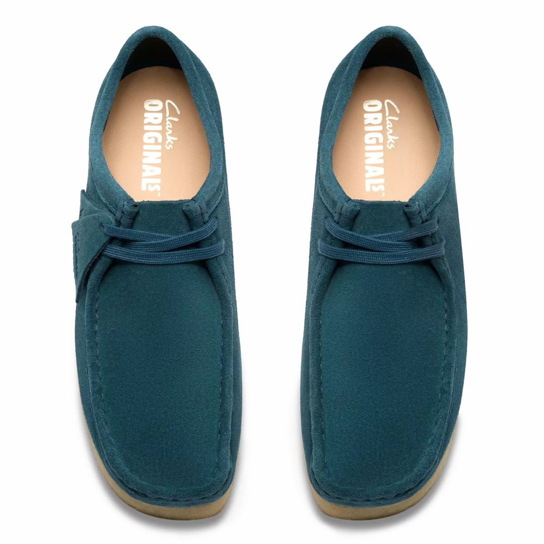 Clarks Men's Wallabee Mid Blue Suede – West NYC Clarks Men's Wallabee Mid Blue Suede – West NYC