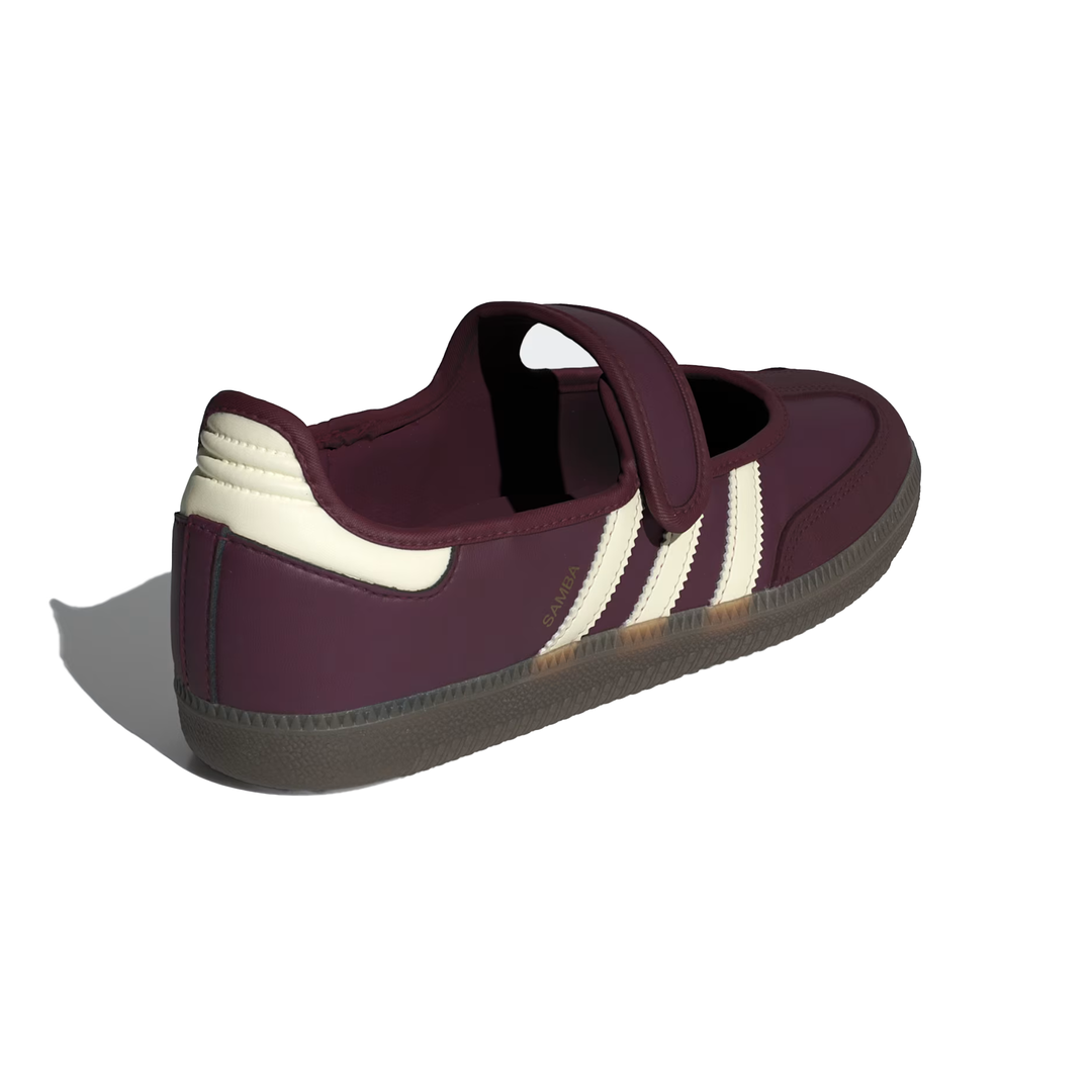 Adidas Women's Samba Jane Maroon/Cream White/Gold Metallic