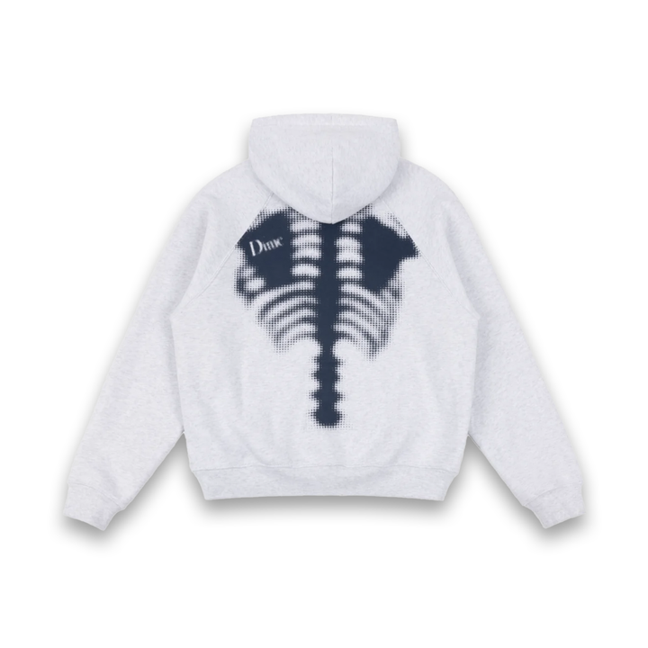 Dime Men's Spinal Zip Hoodie Ash/Blue