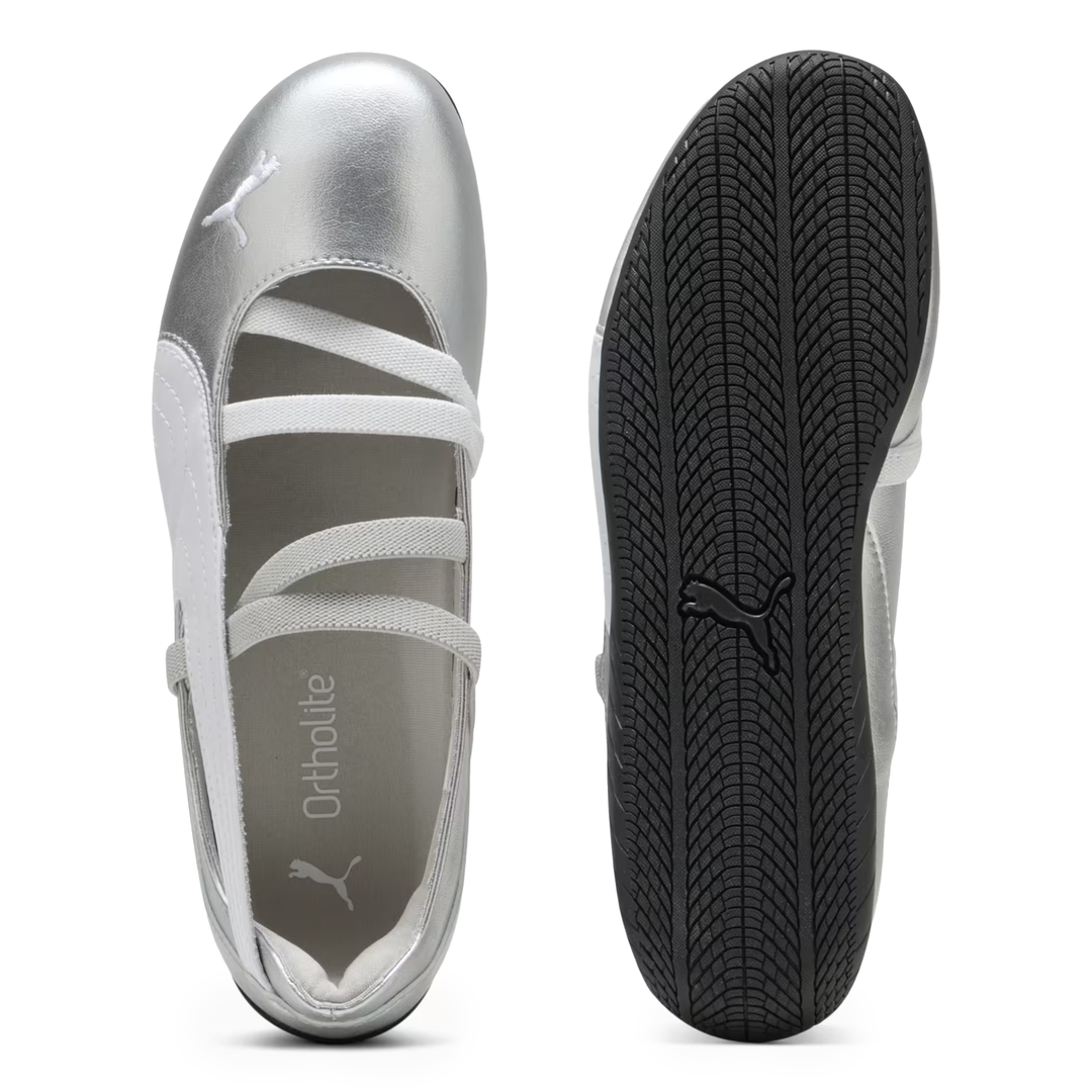 Puma Women's Speedcat Ballet Metallic PUMA Silver/PUMA White