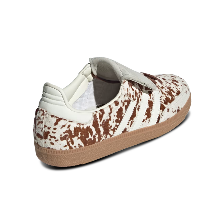 Adidas Women's Samba Long Tongue Cow Print/Off White/Lucid Pink/Gum