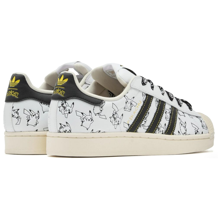 Adidas x Pokemon Men's Superstar II Pikachu Footwear White/Core Black/Gold Metallic